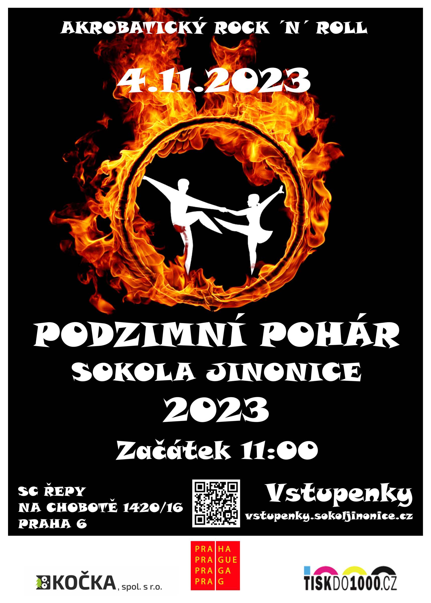 Plakát pro Podzimní Pohár Sokola Jinonice